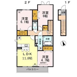 グレイス ソシアKの物件間取画像